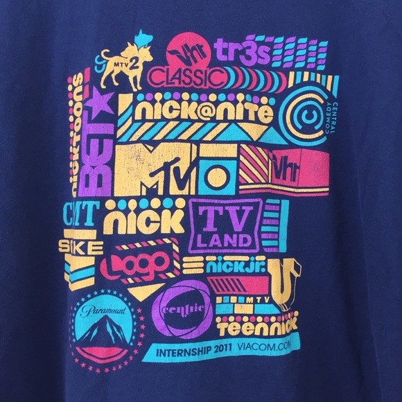 Graphic Tee Short Sleeve Blue Unisex - Picture 4 of 5